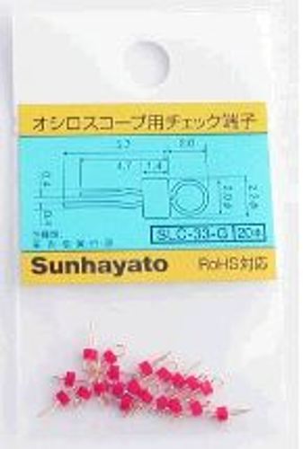 サンハヤト　オシロスコープ用チェック端子0.8φ　SLC-33-G:赤
