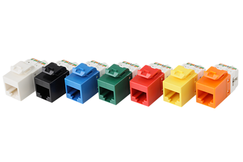 日本製線　Cat.5e U/UTP LANケーブル用RJ45モジュラージャック　各色　NSJ5E（□□）