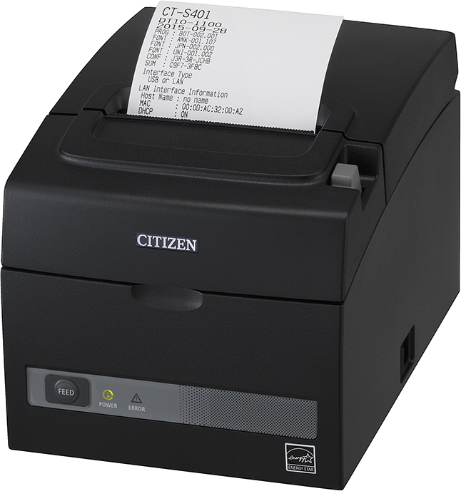 シチズン・システムズ　レシートプリンター　CT-S401ETJ-BK「在庫掲載」