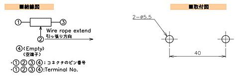 緑測器　接触式ワイヤー型リニアセンサ　CP-45F-200LS 5Kｵｰﾑ