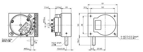 緑測器　接触式多回転型センサ　CP-45F-24SX 1Kｵｰﾑ